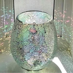 PartyLite Iridescent Azure Hurricane NEW IN BOX, P92997.